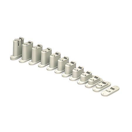 A set of 1 2 pieces of silver colored socket sets.