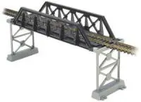 A train bridge with two levels and one level.
