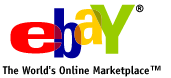 A logo for ebay, an online marketplace.