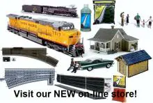 trainstore220 A train is shown with many different items.