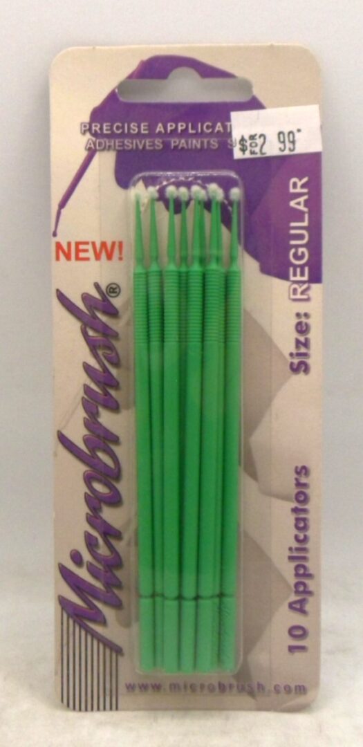 Micromark Microbrush Applicator Regular Size Pack of 10.