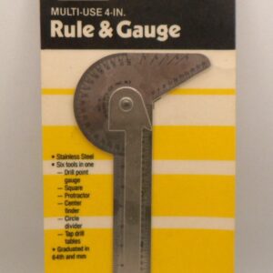 General 16ME ANGLE-IZER® Pocket-Sized 6-In-1 Multi Use Ruler/Gauge with 4" Ruler