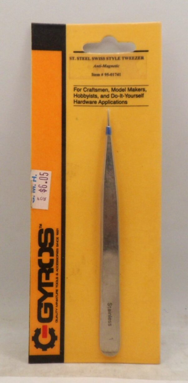 Gyros 95-01741 Swiss Style Tweezer Fine Point