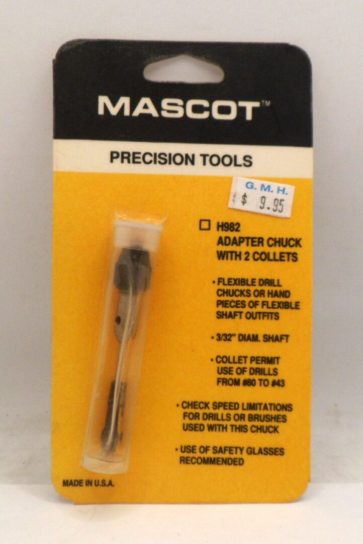 Mascot Precision Tools H982 Twist Drill Adapter with 2 Collets